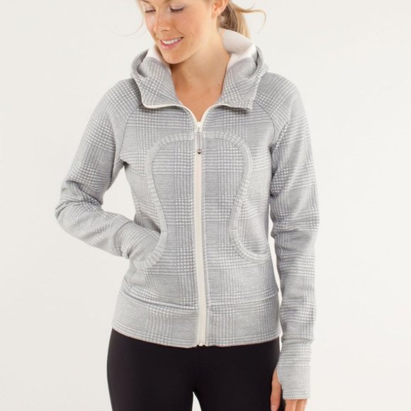 lululemon athletica Tops - Lululemon Plaid Scuba Hoodie